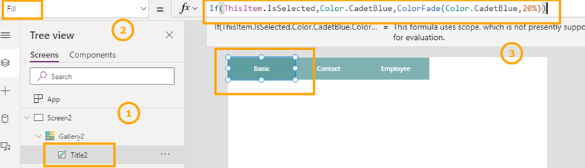 How To Create Tabs In PowerApps